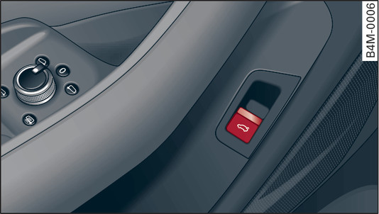 Fig. 26 Driver s door: Opening boot lid
