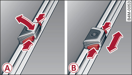 Fig. 85 Luggage compartment: Variable* fastening rings