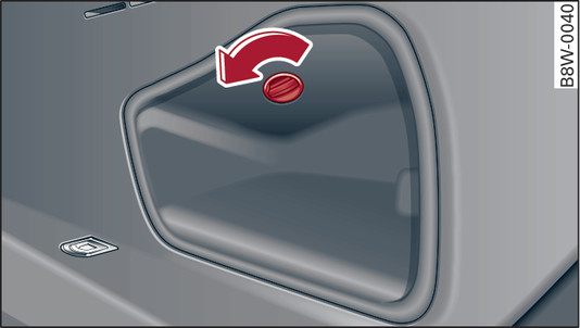 Fig. 291 Right-hand side trim in luggage compartment: Opening trim