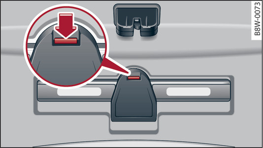 Fig. 306 Applies to: Saloon Boot lid: Warning triangle