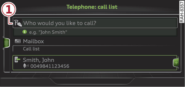 Fig. 186 Display when MMI touch is active