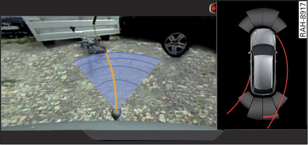 Fig. 159 Infotainment: Trailer view